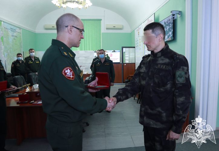 В Санкт-Петербурге вручили ордена Мужества росгвардейцам,  отличившимся в специальной военной операции на Украине