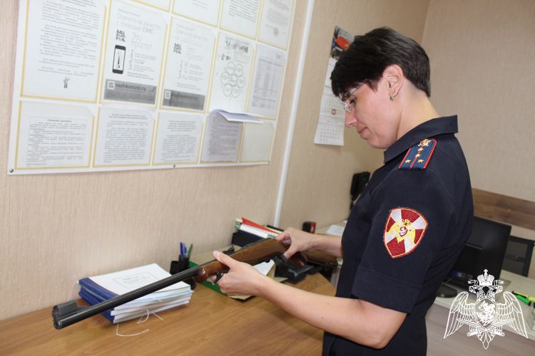В Республике Коми за прошедшую неделю росгвардейцы изъяли 9 единиц гражданского охотничьего оружия