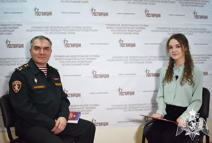 Офицер Управления Росгвардии по Республике Коми стал участником профориентационного молодежного проекта «Кем быть»