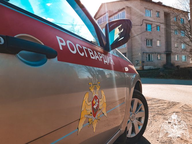 В Сыктывкаре сотрудники вневедомственной охраны Росгвардии задержали буйного нарушителя, угрожавшего своей семье