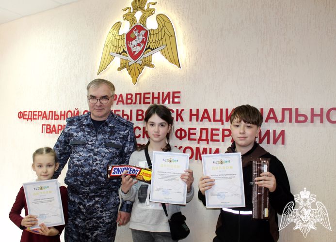 В Росгвардии Коми поздравили победителей детского конкурса рисунков, посвященного Дню защиты детей