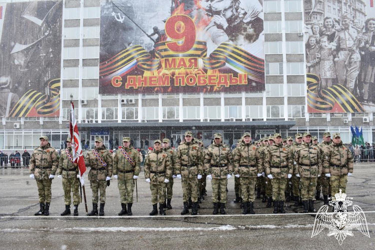 В Сыктывкаре росгвардейцы приняли участие в праздновании Дня Победы