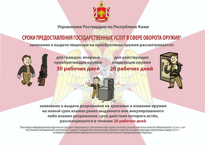 Специалисты центра лицензионно-разрешительной работы Управления Росгвардии по Республике Коми разработали памятки по безопасному обращению с оружием