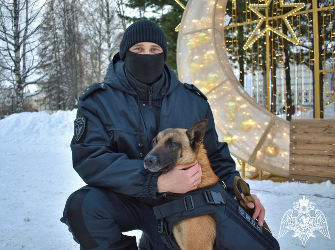 Росгвардия Республики Коми обеспечивает правопорядок и безопасность граждан в новогодние праздники