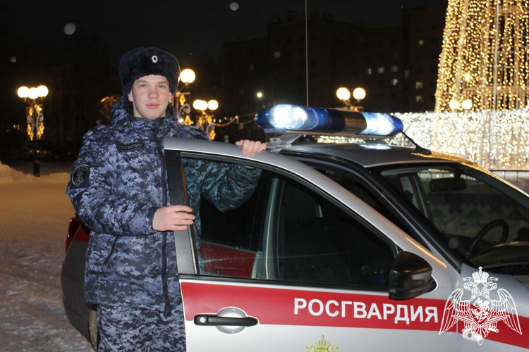 Росгвардия Республики Коми обеспечивает правопорядок и безопасность граждан в новогодние праздники