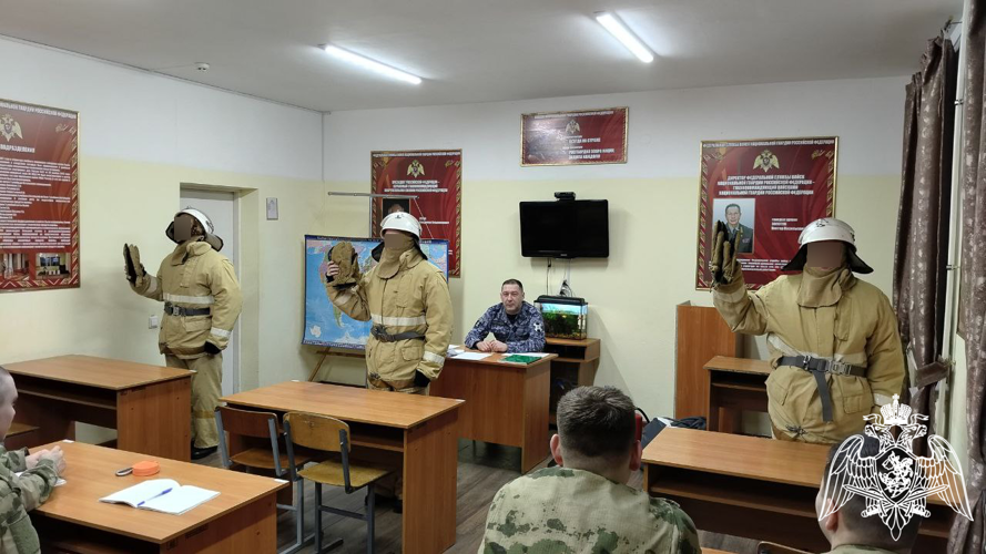 В Центре подготовки личного состава Росгвардии прошли учения подразделений ведомственной пожарной охраны  