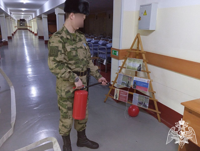 В Центре подготовки личного состава Росгвардии прошли учения подразделений ведомственной пожарной охраны  