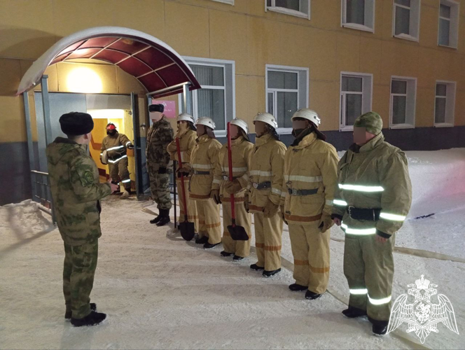 В Центре подготовки личного состава Росгвардии прошли учения подразделений ведомственной пожарной охраны  