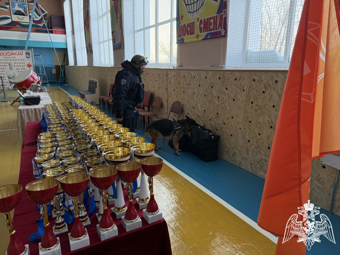 Сотрудники ОМОН «Арктика» обследовали места проведения первенства Республики Коми по киокусинкай каратэ