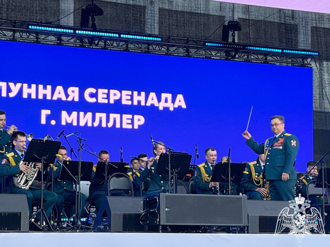 В Сыктывкаре военный оркестр Росгвардии выступил на фестивале «Дух Севера»