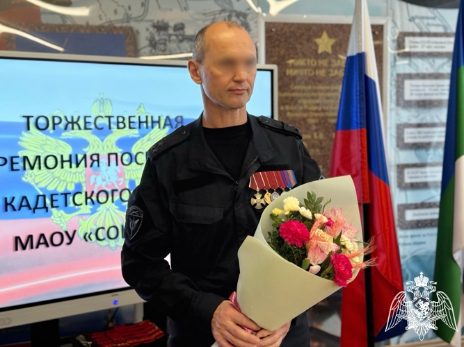 В Республике Коми представители Росгвардии приняли участие в церемонии принятия присяги учащимися подшефных кадетских классов