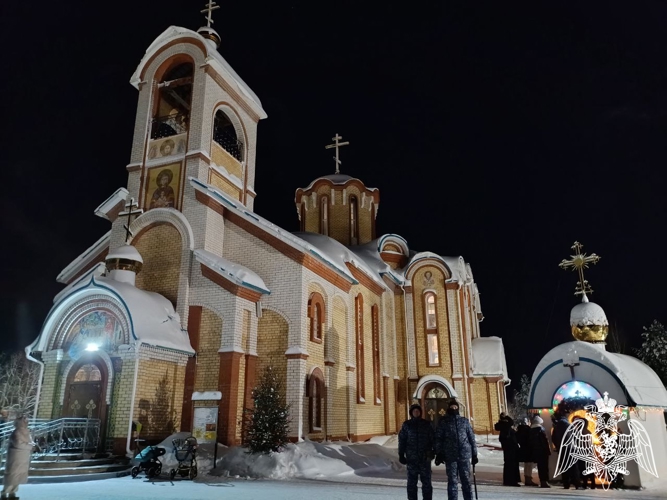 В Республике Коми росгвардейцы обеспечили безопасность в период празднования Рождества Христова 