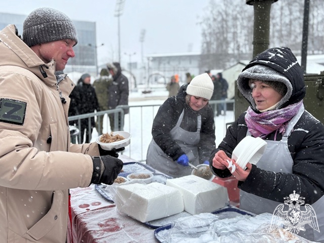 В Сыктывкаре росгвардейцы приняли участие в праздновании Дня защитников Отечества