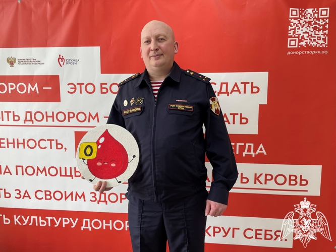 Росгвардейцы Сыктывкара приняли участие в донорской акции накануне юбилеев ведомства