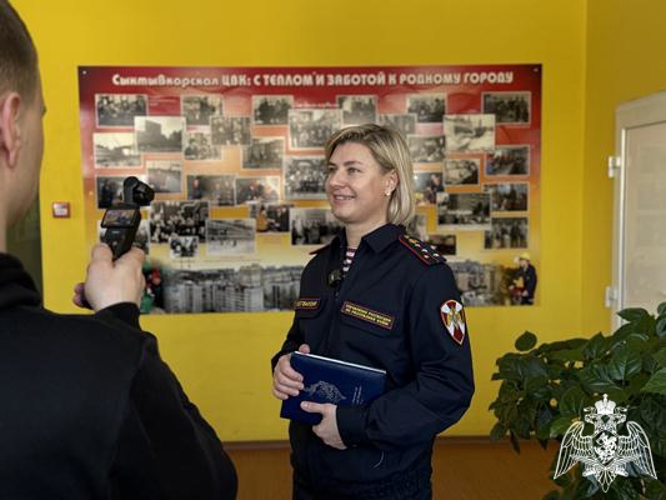 Телеканал «Юрган» подготовил сюжет о сотруднице Росгвардии к Международному женскому дню