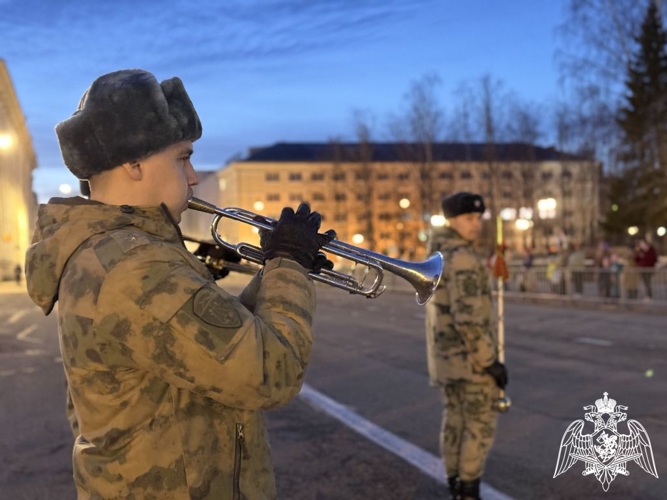 В Сыктывкаре военнослужащие Росгвардии готовятся к торжественному шествию в честь 81-й годовщины Победы