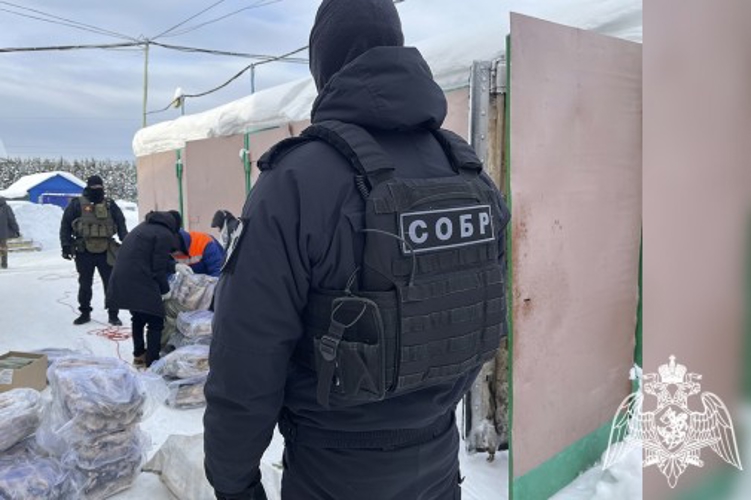 В Коми сотрудники СОБР «Заря» оказали силовую поддержку сотрудникам МВД во время изъятия порядка 13 тонн немаркированной мороженой рыбы