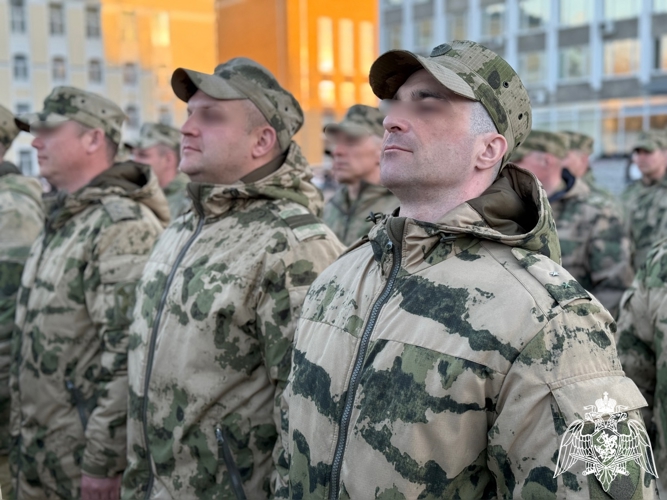 В Сыктывкаре росгвардейцы приняли участие в очередной репетиции праздновании Дня Победы