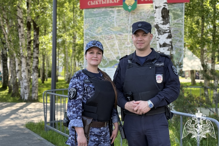 Росгвардейцы обеспечили охрану правопорядка во время празднования Дня России и Дня города Сыктывкара