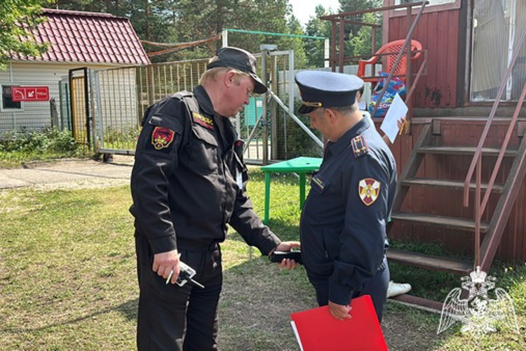 Временно исполняющий обязанности начальника Управления Росгвардии по Республике Коми лично проверил ДОЛ «Орленок»