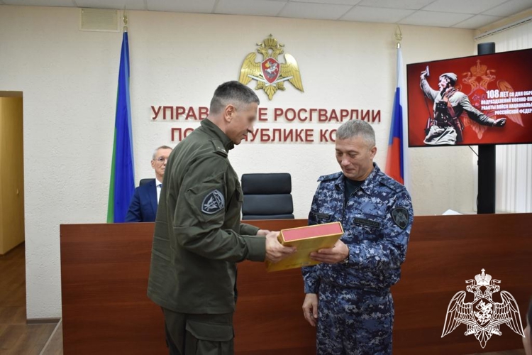 В Управлении Росгвардии по Республике Коми отметили 108-ю годовщину со дня образования военно-политических органов